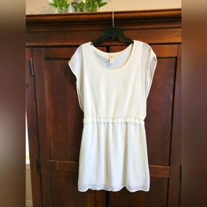White Chiffon Slip Dress